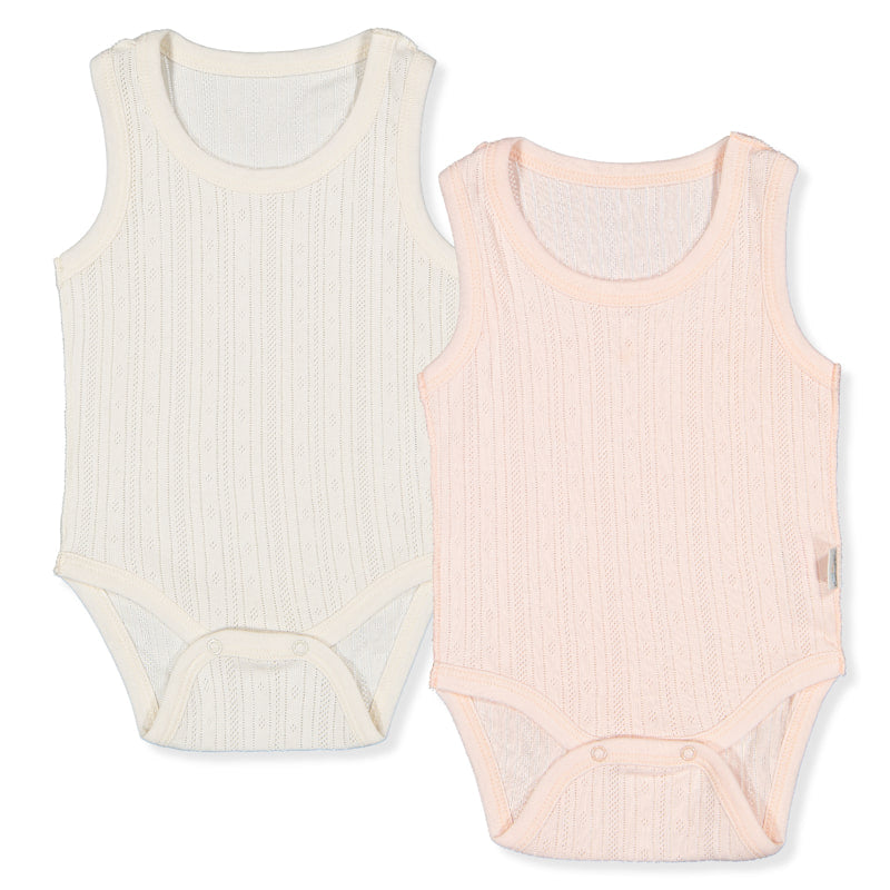 T3871 Боди Потник 2бр Basic 25 Розов 9 12м 80см Bebetto
