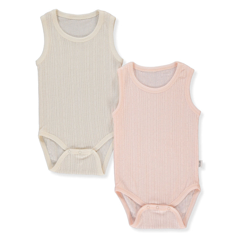 T3872 Боди Потник 2бр Basic 25 Розов 24 36м 98см Bebetto