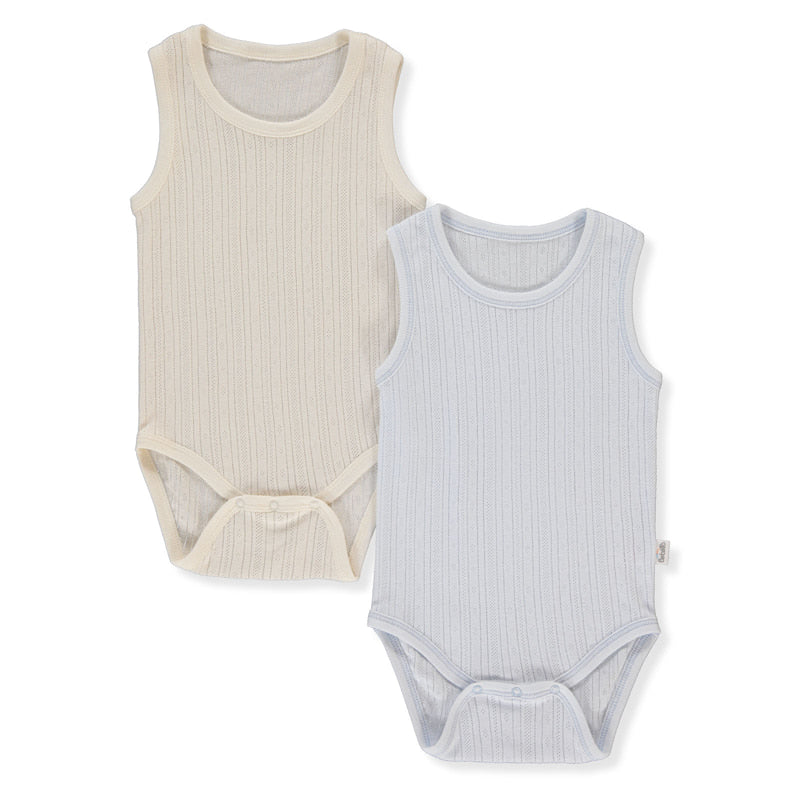 T3872 Боди Потник 2бр Basic 25 Син 24 36м 98см Bebetto