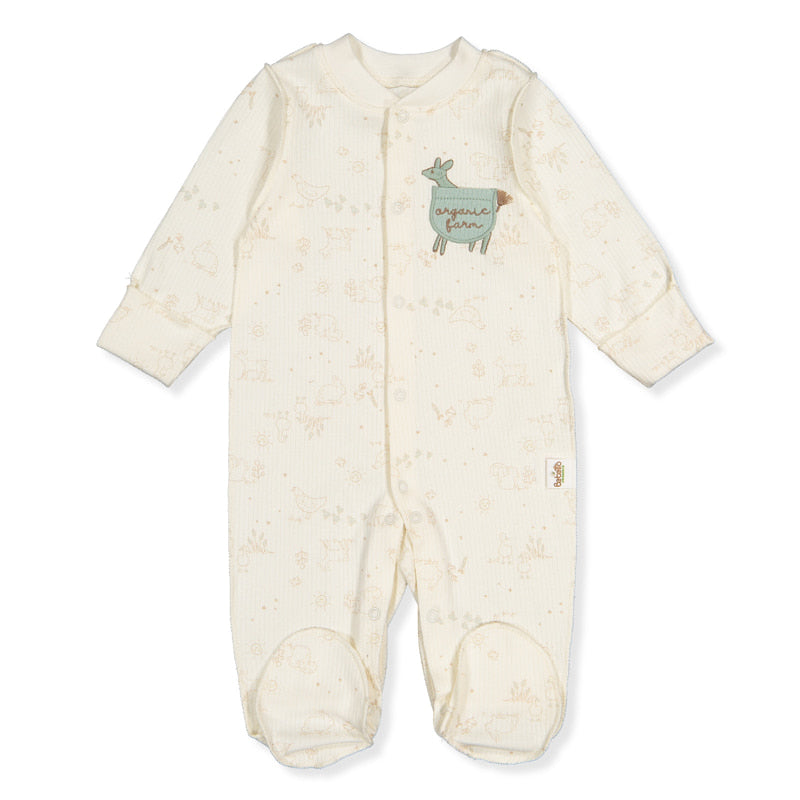 T3870 Overál Farm menta 0 1h 56cm Bebetto