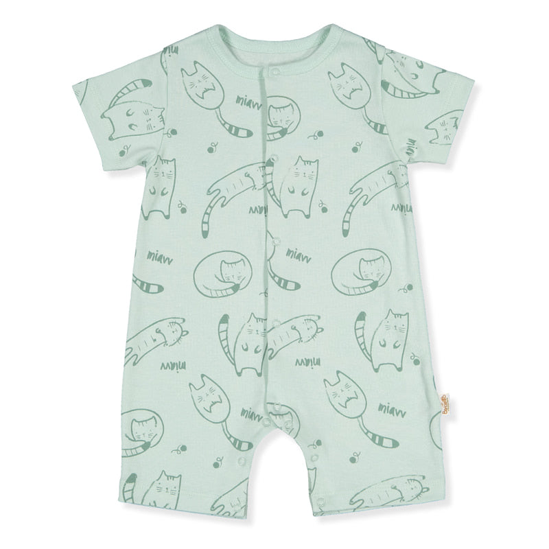 K4692 Bebetto Sleepy Cat rugdalózó, zöld 3-6 hó, 68 cm