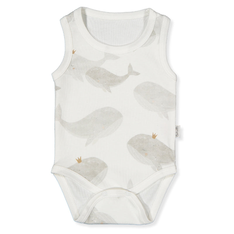 T3885 Боди Потник Whales Сив 9 12м 80см Bebetto