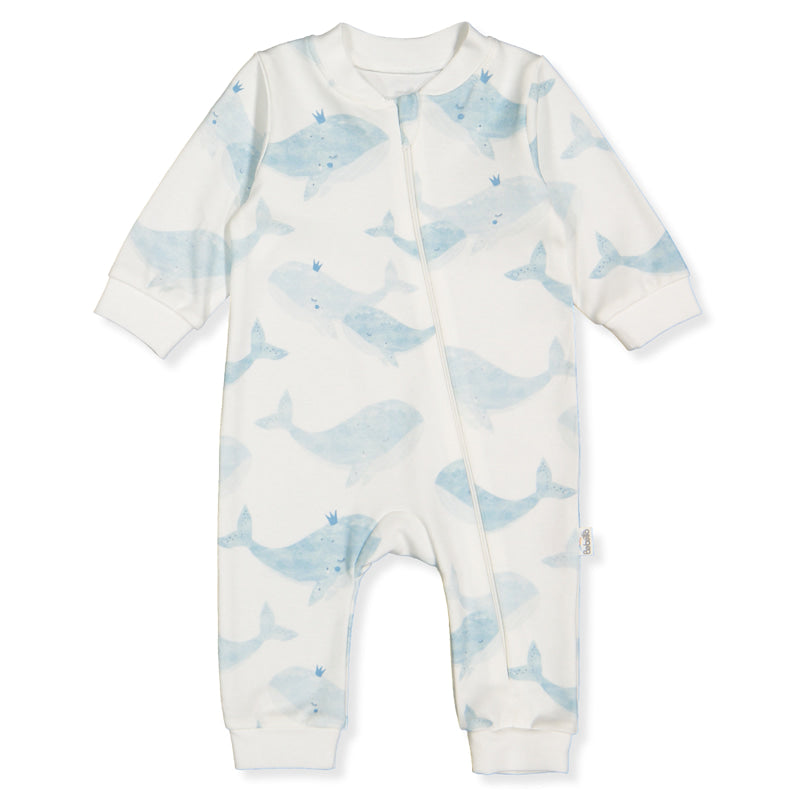 T3893 Overál Whales Kék 12 18h 86cm Bebetto