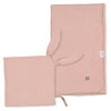 B838 Muszlin takaró és párnahuzat Hello Pink 80 x 25cm Bebetto