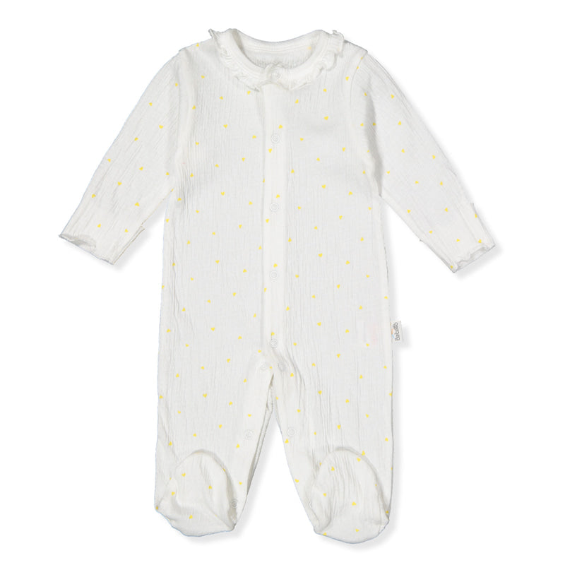 T3919 Mini Heart overál 25 Sárga 0-1hó 56cm Bebetto