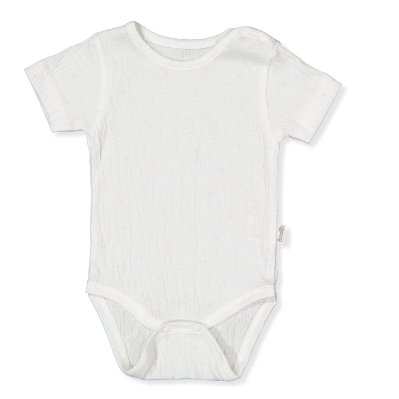 T3921 Боди К.р. Mini Heart 25 Розов 9 12м 80см Bebetto
