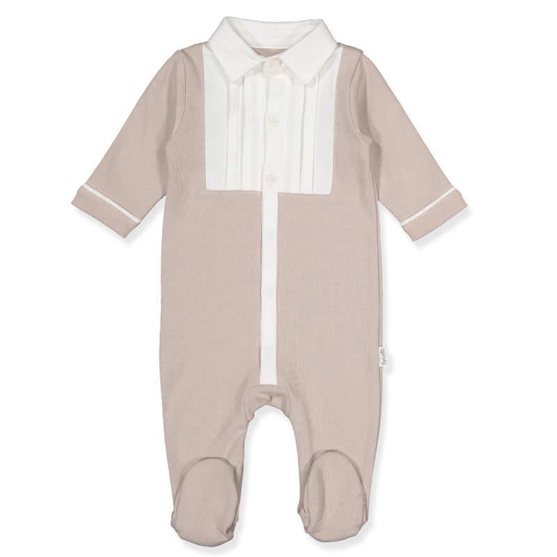 T3911 Royal Man bézs overál 3-6 hó 68cm Bebetto