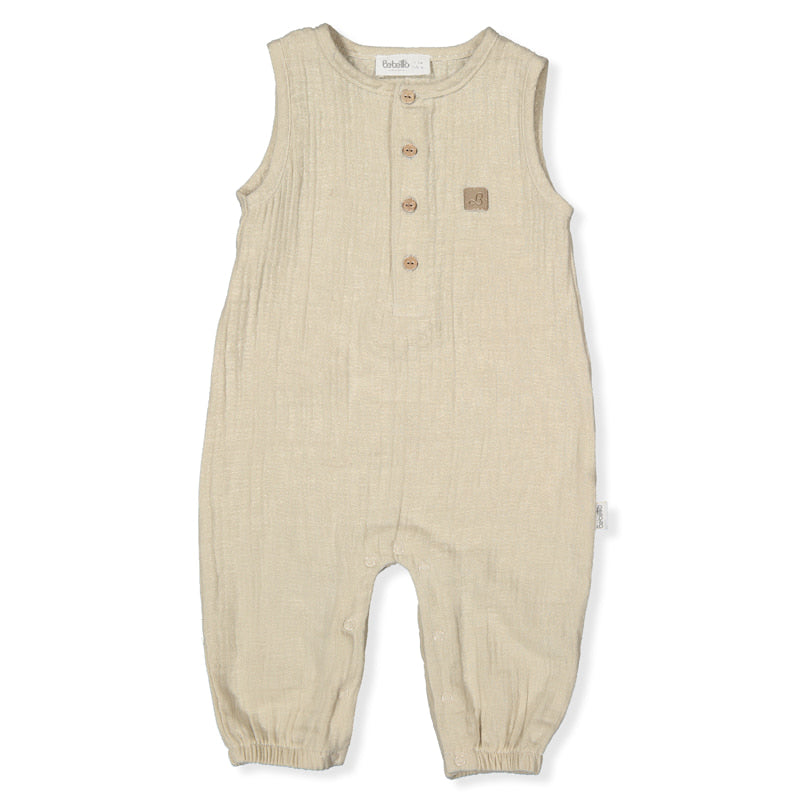 K4883 Hello bézs overál, 6-9 hó, 74 cm, Bebetto