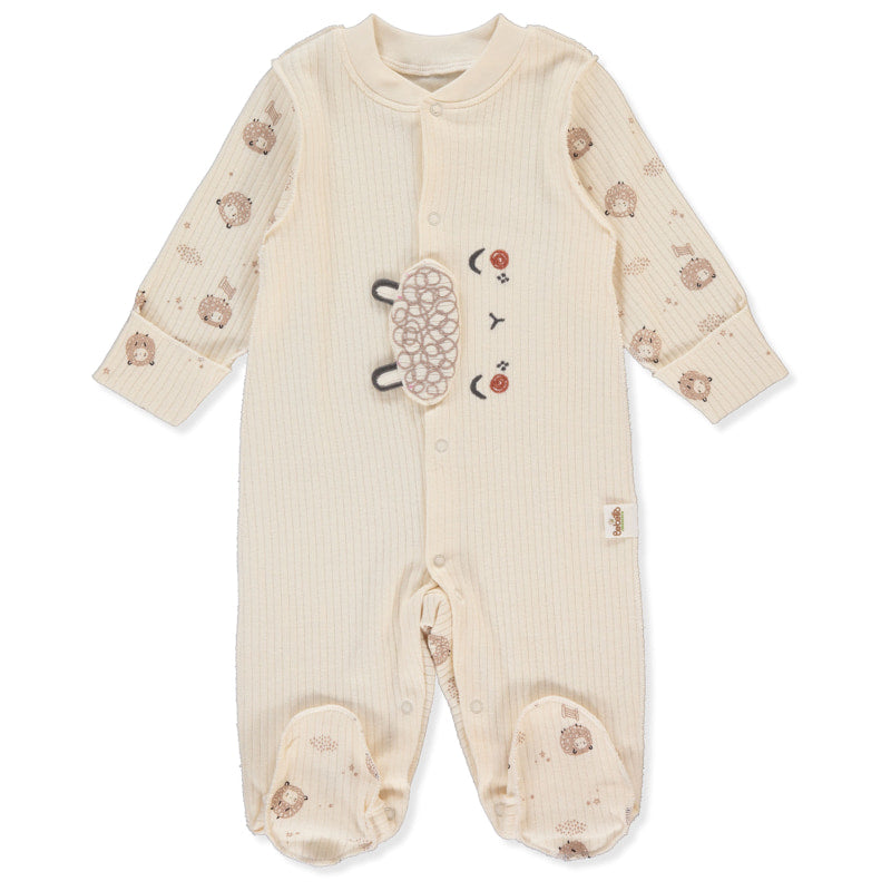 T3937 Little Lamb overál ekrü 1-3 hó 62cm Bebetto