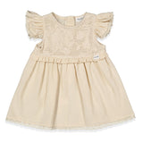 K4830 Рокля Crinkle Бежов 24 36м 98см Bebetto