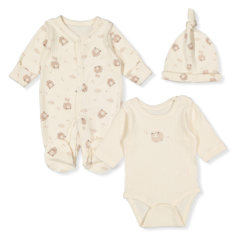 Z1028 К Кт 3ч Little Lamb Екрю 0 3м 62см Bebetto