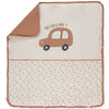 B844 Одеяло Wooden Car Brown 80x85 Cm Bebetto