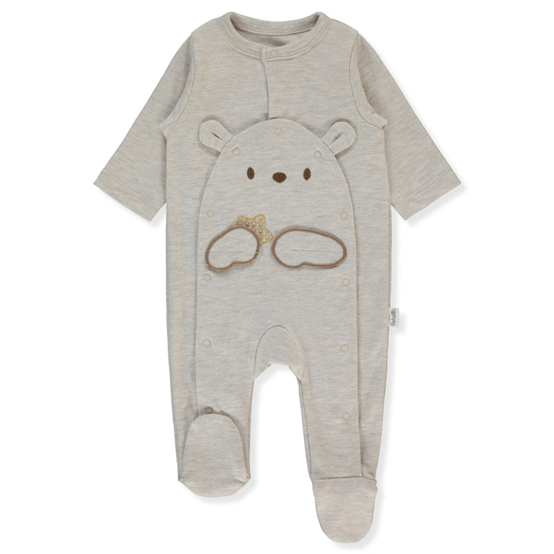 T4041 Bebetto Be Kind Bézs melange overál 0-1 hónapos