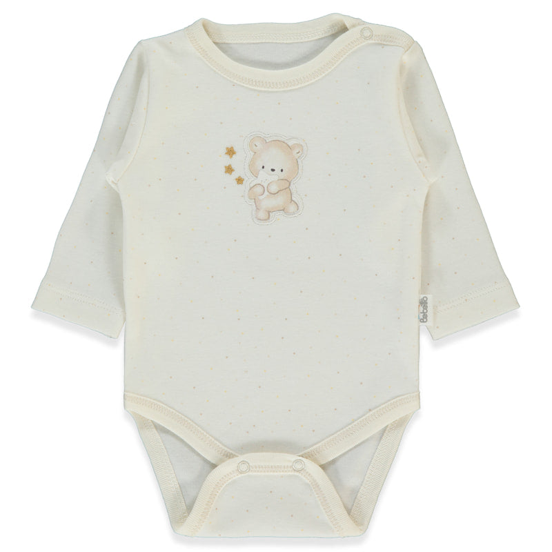 T4043 Боди Д.р. Be Kind Dark Ecru 3 6m Bebetto