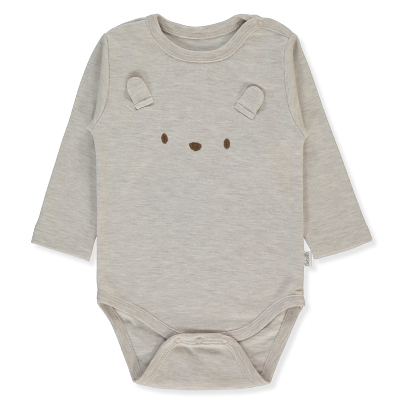 T4044 Боди Д.р. Be Kind Beige Melange 18 24m Bebetto
