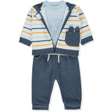 K4865 Melegítő 3 részes Boy Team Navy Blue 9-12hó Bebetto