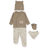 Z1077 K Ktg 5db Organic Fun Moment Brown 0-3M Bebetto