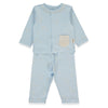 F1458 Пижама 2ч Organic Sleepy Sheepy Blue 0 1m Bebetto