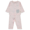 F1458 Пижама 2ч Organic Sleepy Sheepy Pink 0 1m Bebetto