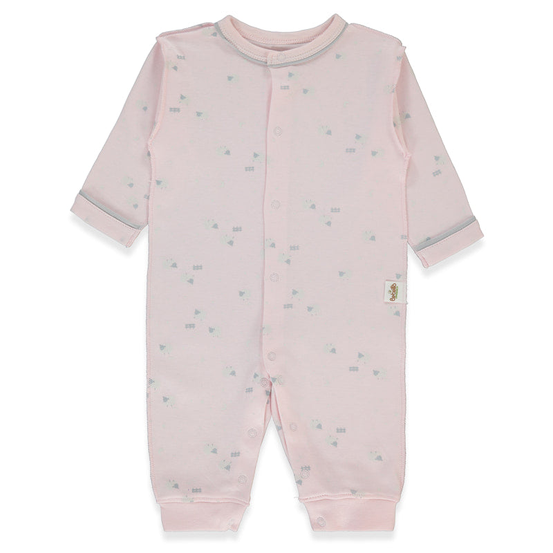 T4104 Гащеризон Organic Sleepy Sheepy Pink 0 1m Bebetto