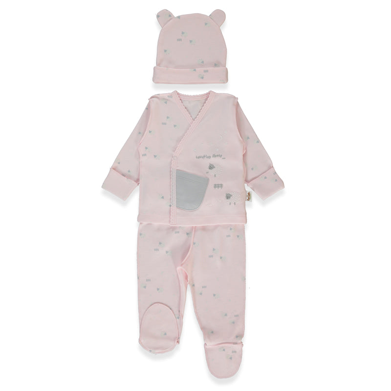 Z1072 К Кт 3ч Organic Sleepy Sheepy Pink 0 1m Bebetto