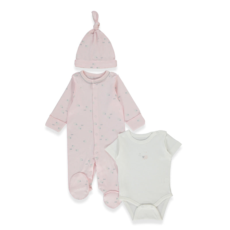 Z1073 К Кт 3ч Organic Sleepy Sheepy Pink 0 3m Bebetto