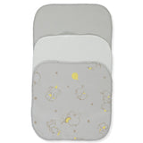 C1145 Кърпи 3бр Little Elephant Grey 20x20 Cm Bebetto