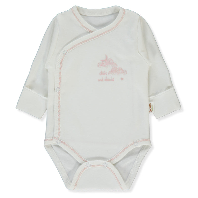 T4036 Боди Д.р. Organic Born With Love Ecru 1 3m Bebetto