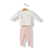 Pijamale pentru copii mici, culoare coral, 74 cm
