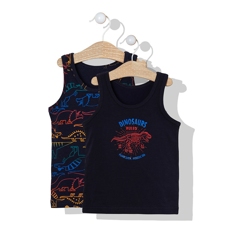 X056 Потник 2бр. Dinosaurs Navy Blue 5г Bebetto