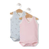 X063 Боди Потник 2бр. Sweet Day Розов Син 92cm Bebetto