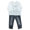 K3687 К Кт 2ч. Момиче Boutique Тъмно Син 80cm Bebetto