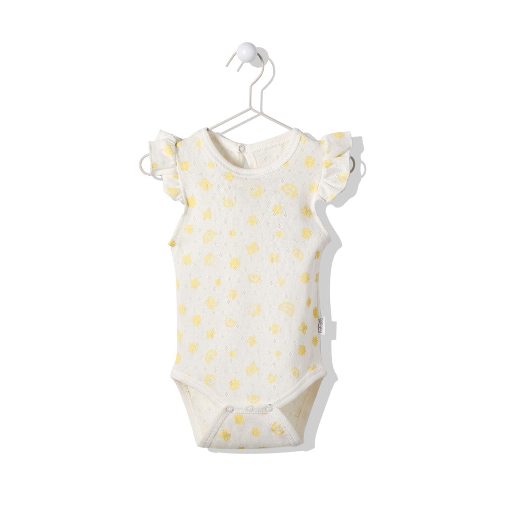 T3013 Sun And Friends body fehér sárga 24 36m 98cm Bebetto