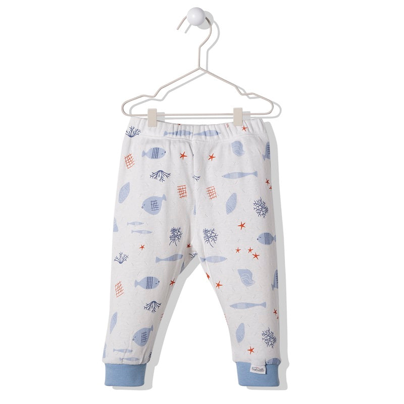 T3128 Pantaloni Naivy Live Ecru 6-9M/74Cm