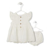 K3880 Ruha 2 részes Serious Girl Ekru 12-18 hónap 86 cm Bebetto