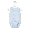 T3164 Боди Потник Butik 2023 Yaz Син 3 6m 68cm Bebetto
