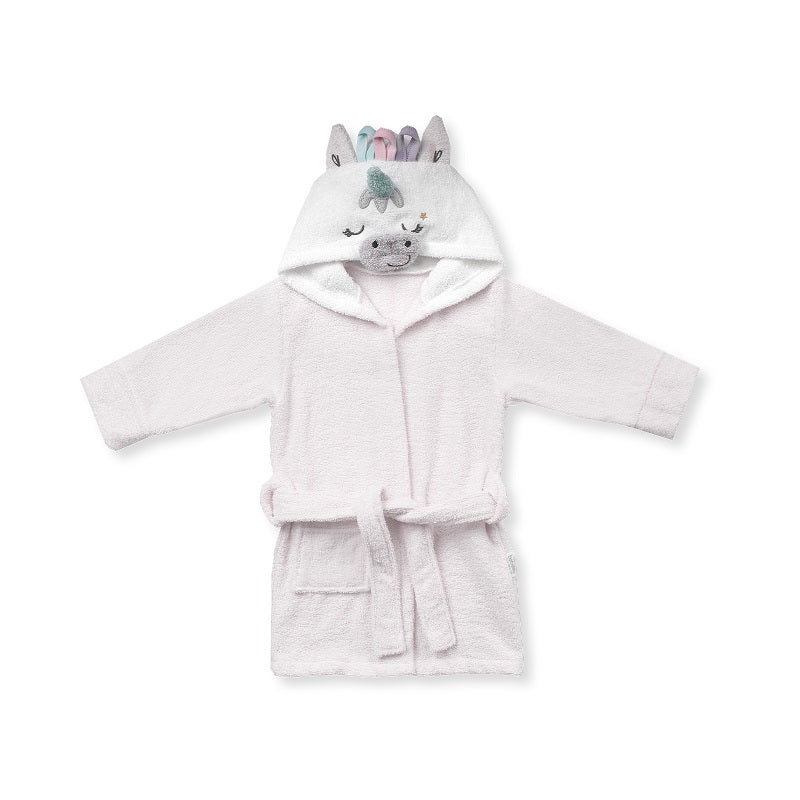 H988 Халат Sweet Unicorn Екрю 2 3y 98cm Bebetto