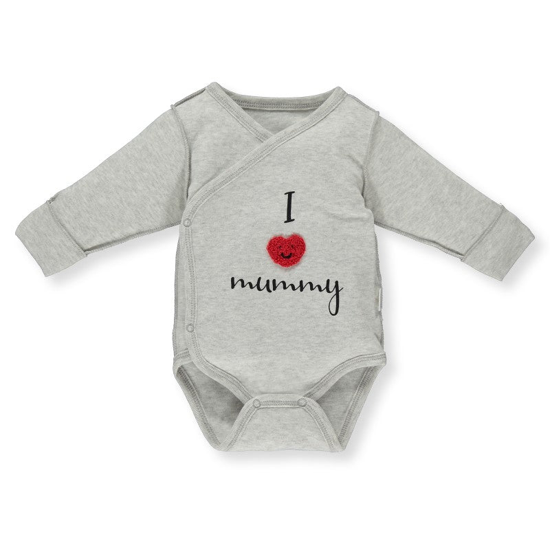 T3307 Body Mum&Dad 23 szürke 1 3hó 62cm Bebetto