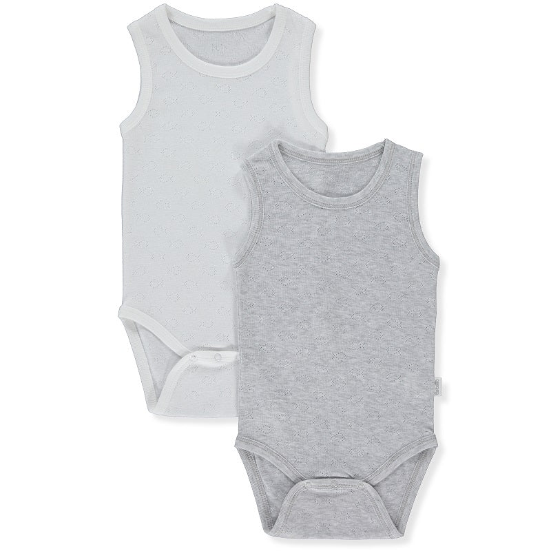 T3386 Боди Потник 2 Бр Basic 24 Сив 12 18m 86cm Bebetto