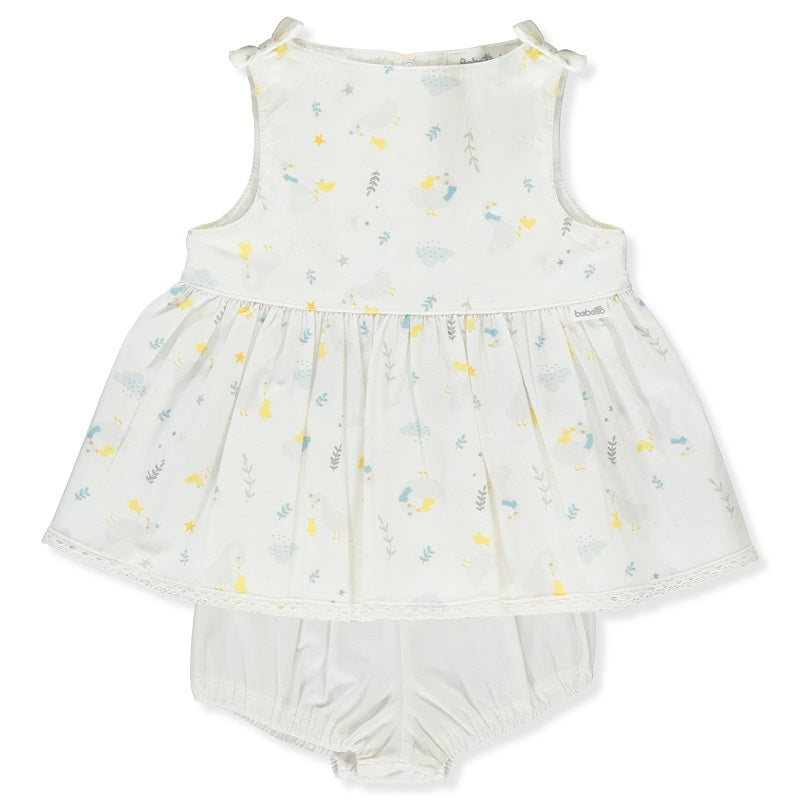 K4309 Tunika Alsóval Kind Duck Ekrü 9-12hó 80cm Bebetto