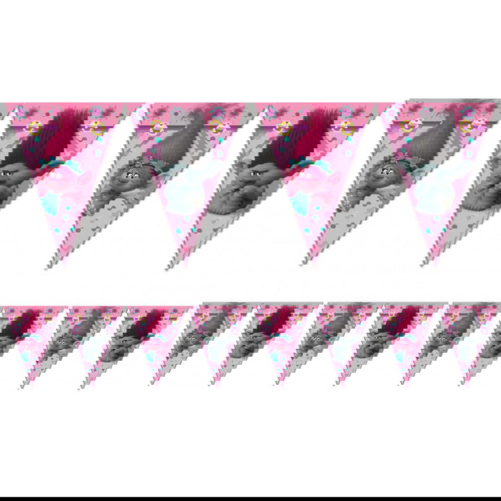 87022 Флагче Триъгълно 9Бр Тролчета --- BebeMama