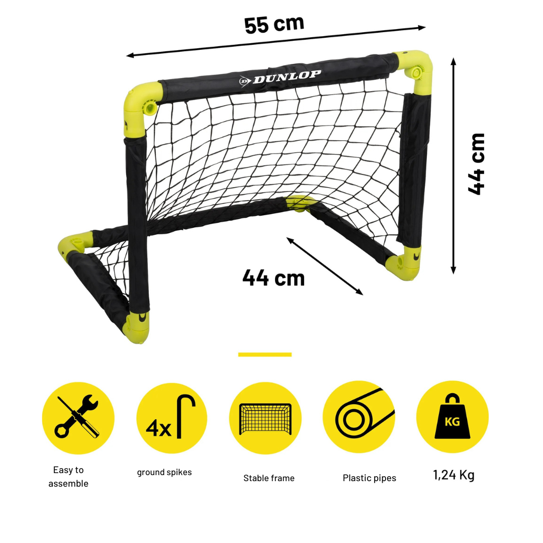 2 Бр Сгъваеми Футболни Врати 55x44x44 См Dunlop
