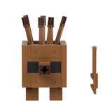 Gyr82 Minecraft figura, Wood Golem, 8 cm + kiegészítők, Mattel