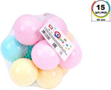 Меки Топки 15 БрПастелни Цветове 6 См 20Х20Х20