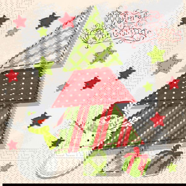 89458 С-Ки Трипл. 33Х33 См.20 Бр. Xmas Tree Dec. --- BebeMama