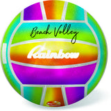 Топка Плажен Волейбол 21 См Дъга Перлени Цветове