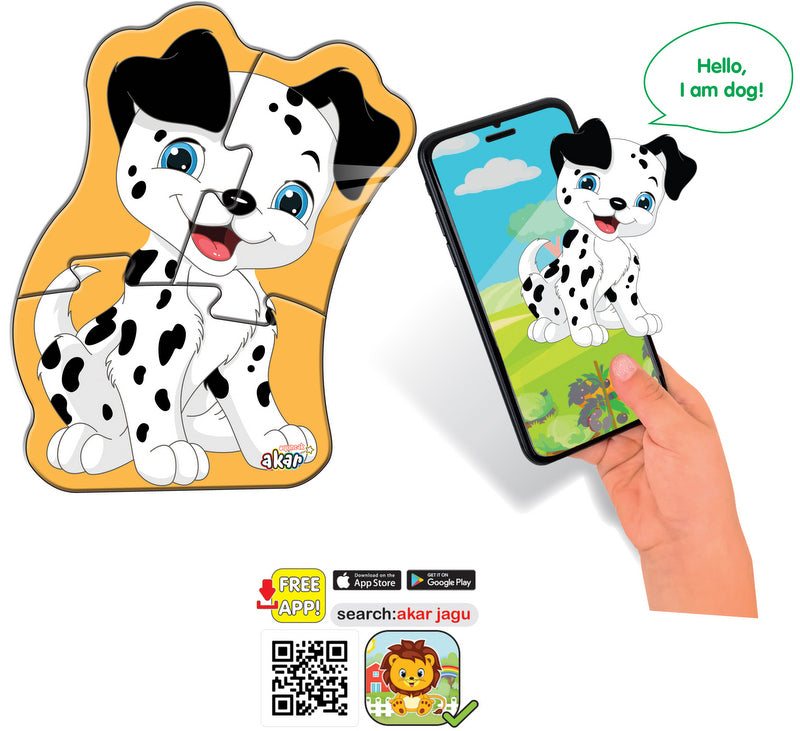 Говорещ И Разказващ На Български Пъзел Далматинец4 Ел.С Размери 16Х13С Добавена РеалностНа 16 Езика От Еva Пяна