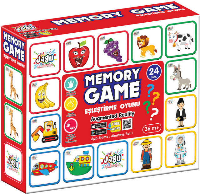 Говорещи И Разказващи На Български Мемо Игра Памет С Плодчета 28 Ел. 14 Двойни КартиС Размери 7Х7С Добавена РеалностНа 16 Езика 24X12X5