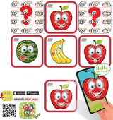 Говорещи И Разказващи На Български Мемо Игра Памет С Плодчета 28 Ел. 14 Двойни КартиС Размери 7Х7С Добавена РеалностНа 16 Езика 24X12X5