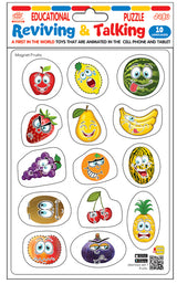 Говорещи И Разказващи На Български Магнити Плодове С Размери 11Х14 Общо 14 Ел. С Добавена Реалност 22Х16Х0.3На 16 Езика От Еva Пяна